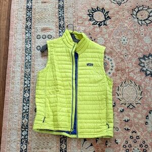 Stio Lime Green Quilted Vest